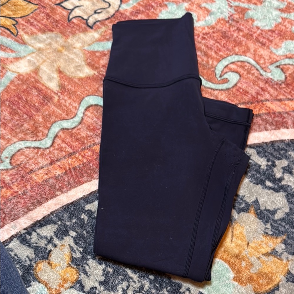 Lululemon Athletica Blue High-Waisted Leggings - Picture 3 of 4